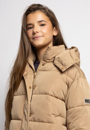 Looxs Revolution, BOMBER MET AFNEEMBARE CAPUCHON - Winterjas - beige