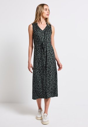Street One GEMUSTERTES MIDI - Day dress - grün