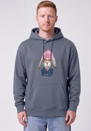 watapparel, HASE UNISEX - Hoodie - blue grey