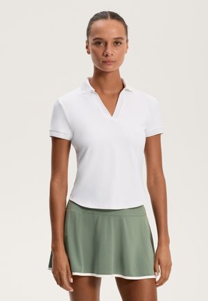 OYSHO COMFORTLUX SHORT-SLEEVED POLO - Pólóing - white