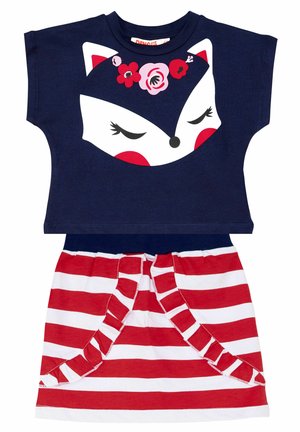 SET FOX CROP - A-Linien-Rock - dunkelblau