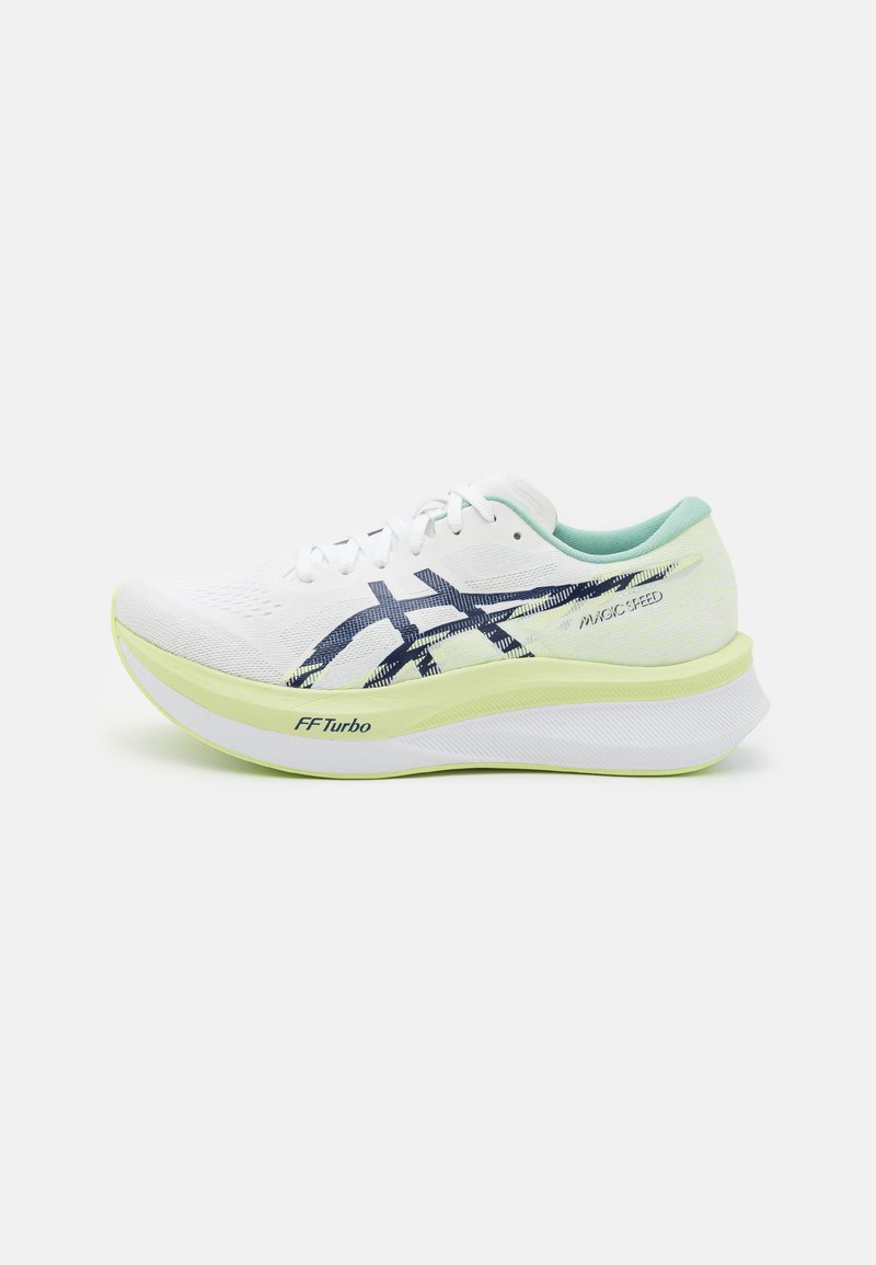 ASICS MAGIC SPEED 4 - Chaussures de running sur route - white/blue expanse