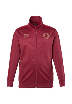JP1880, FLEXNAMIC® SWEAT JACKET, FITNESS, CHEST PRINTS, UP TO 7XL - Sweater met rits - rouge acajou