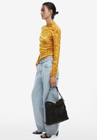 Desigual LARGE CONVERTIBLE FLOCKED - Rucksack - brown