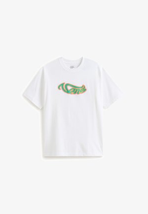 Vans, WAVY SCRIPT - T-shirts print - white