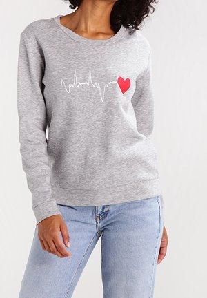Sweatshirt - mottled light grey