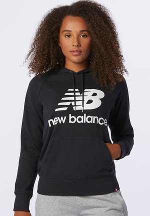 NB ESSENTIALS - Kapuzenpullover - black