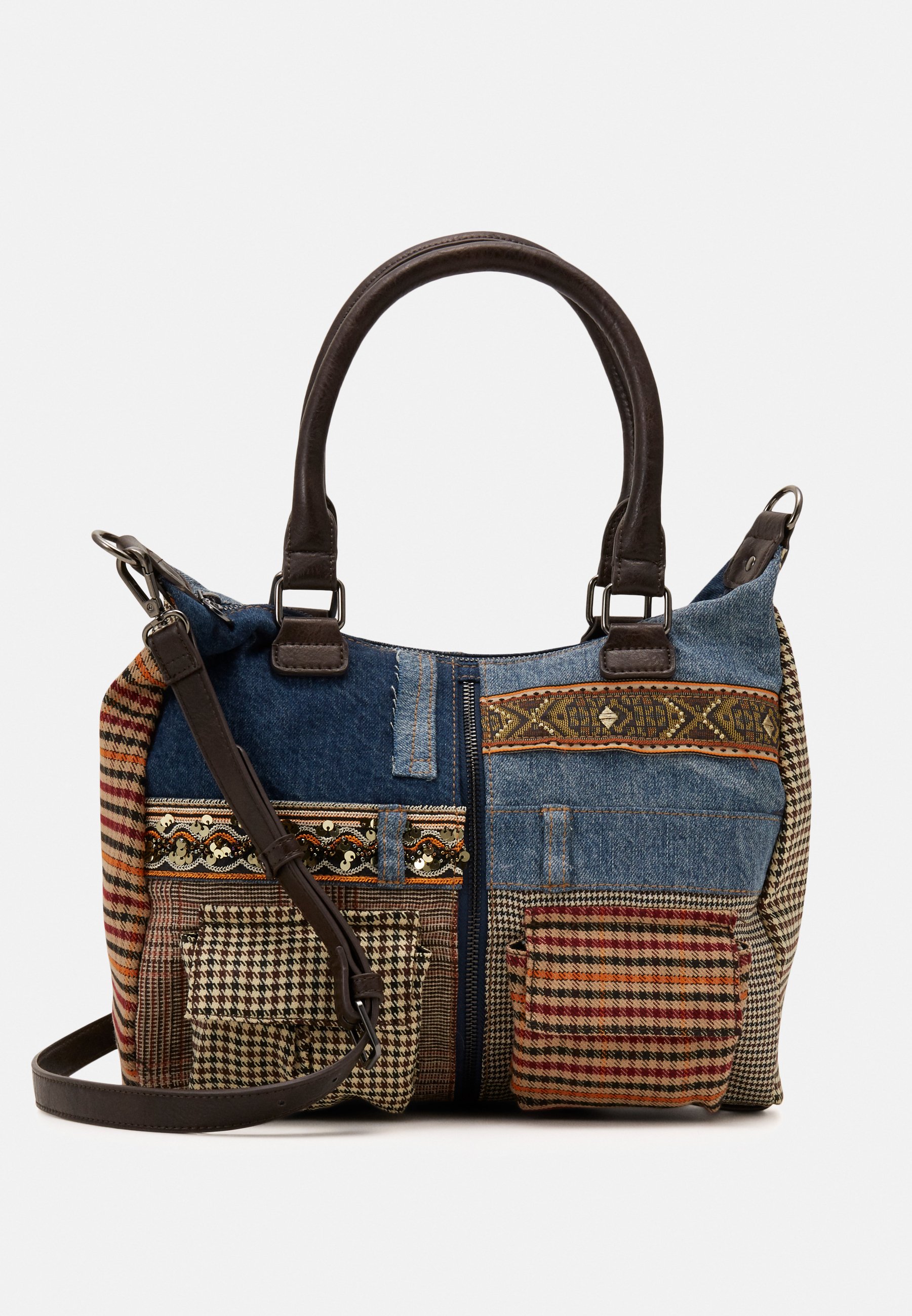Desigual Bols Mildred Handbag Blue Brown Zalando Co Uk