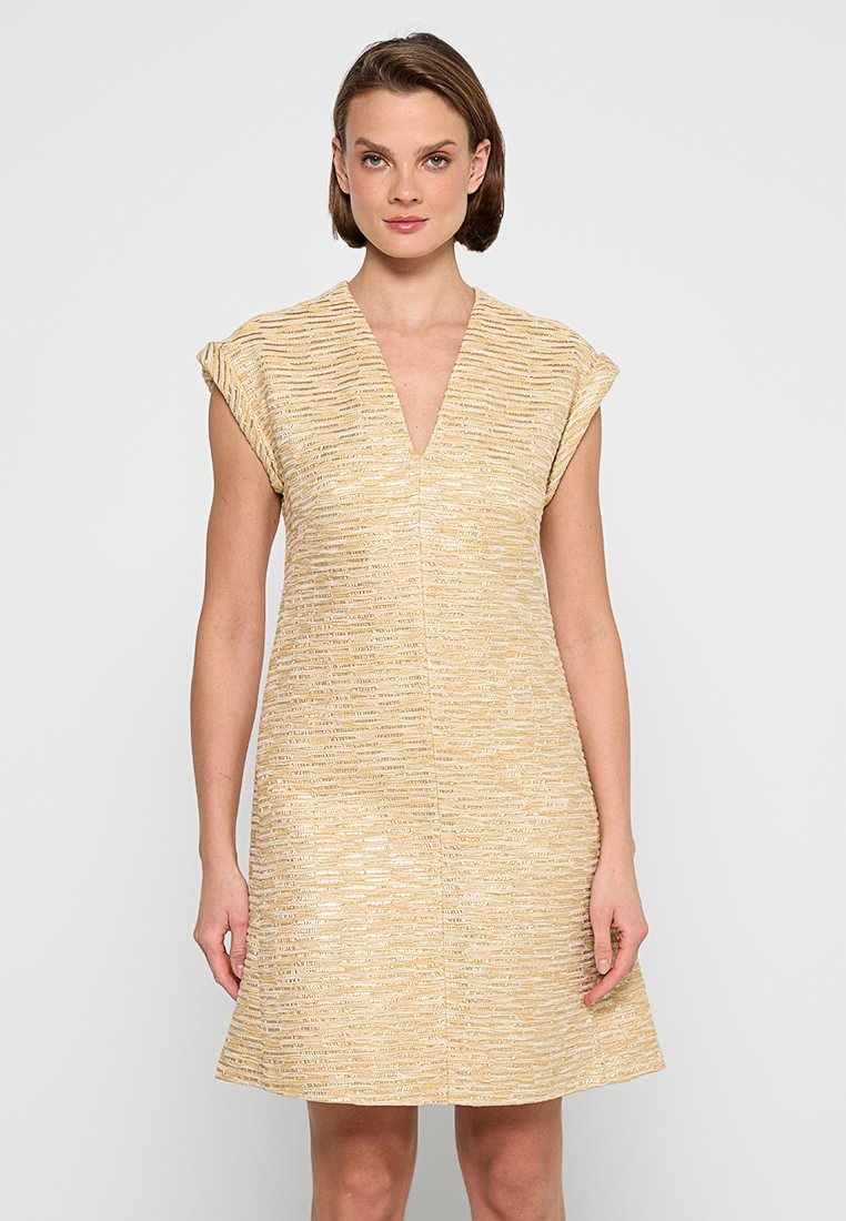 RIANI Jurk lichtbruin RIANI Jurk lichtbruin