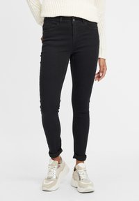 Oxmo - OXLENNA - Jeans Relaxed Fit - black Miniaturebillede 1