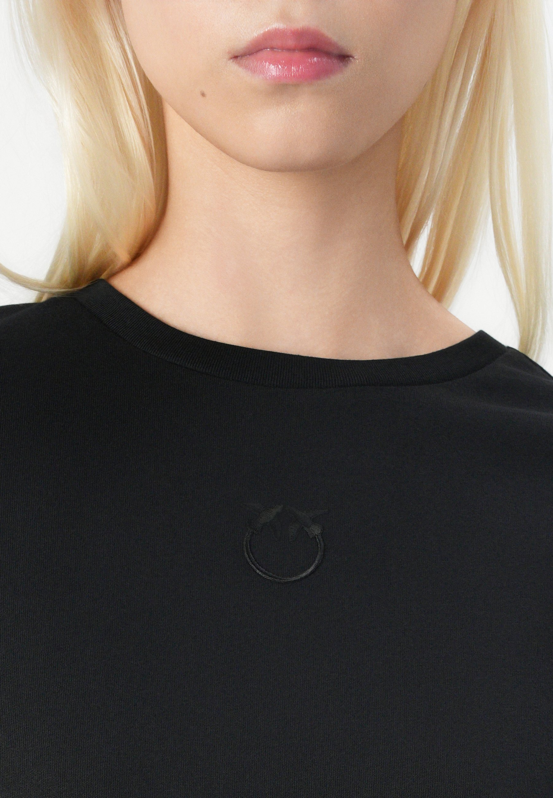 売れ筋商品|||ピンコ Tシャツ レディース トップス BUSSOLOTTO LOGO - Basic T-shirt - nero limousine Pinko - T-shirt basic/czarny - Zalando.pl