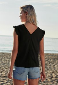 Next RUFFLE SLEEVE - REGULAR FIT - Blouse - black