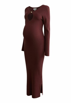REGULAR FIT - MATERNITY KEYHOLE - Maxikjoler - burgundy red