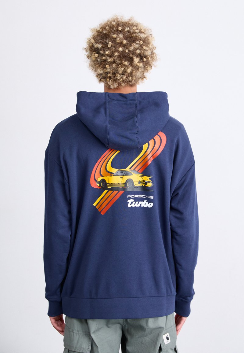 Puma GRAPHIC HOODIE - Φούτερ με κουκούλα - club navy