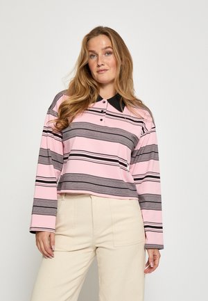 Minus RANIA LONG SLEEVE  - Poloshirt - prism pink stripe