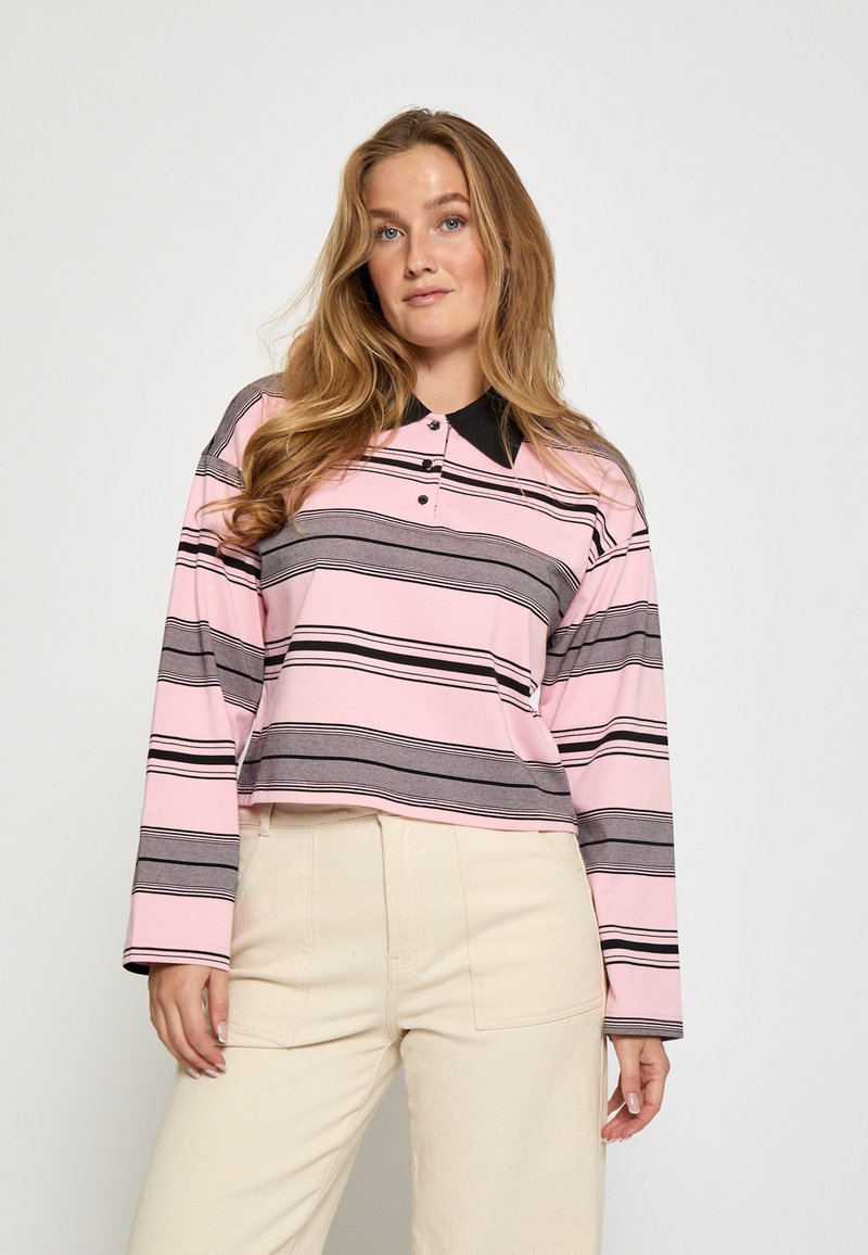 Minus RANIA LONG SLEEVE - Polokošeľa - prism pink stripe