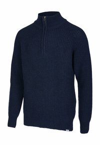 Cleptomanicx TRAINER TROYER - Strickpullover - dark navy