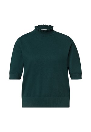Street One Studio, KURZARM PULLOVER MIT TURTLE NECK - T-shirt imprimé - mossed green