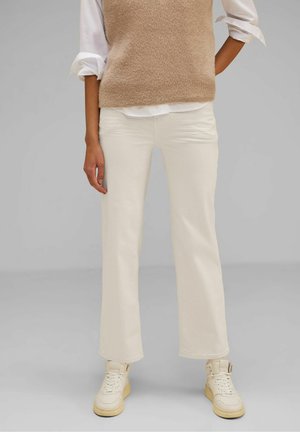 Street One HELLE CASUAL - Jean flare - ecru soft wash