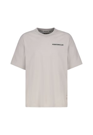 MIT DOWNTOWN CLUB LOGO SLOGAN - T-Shirt print - beige