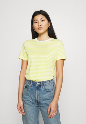SLFMY PERFECT TEE BOX CUT - T-shirt imprimé - yellow