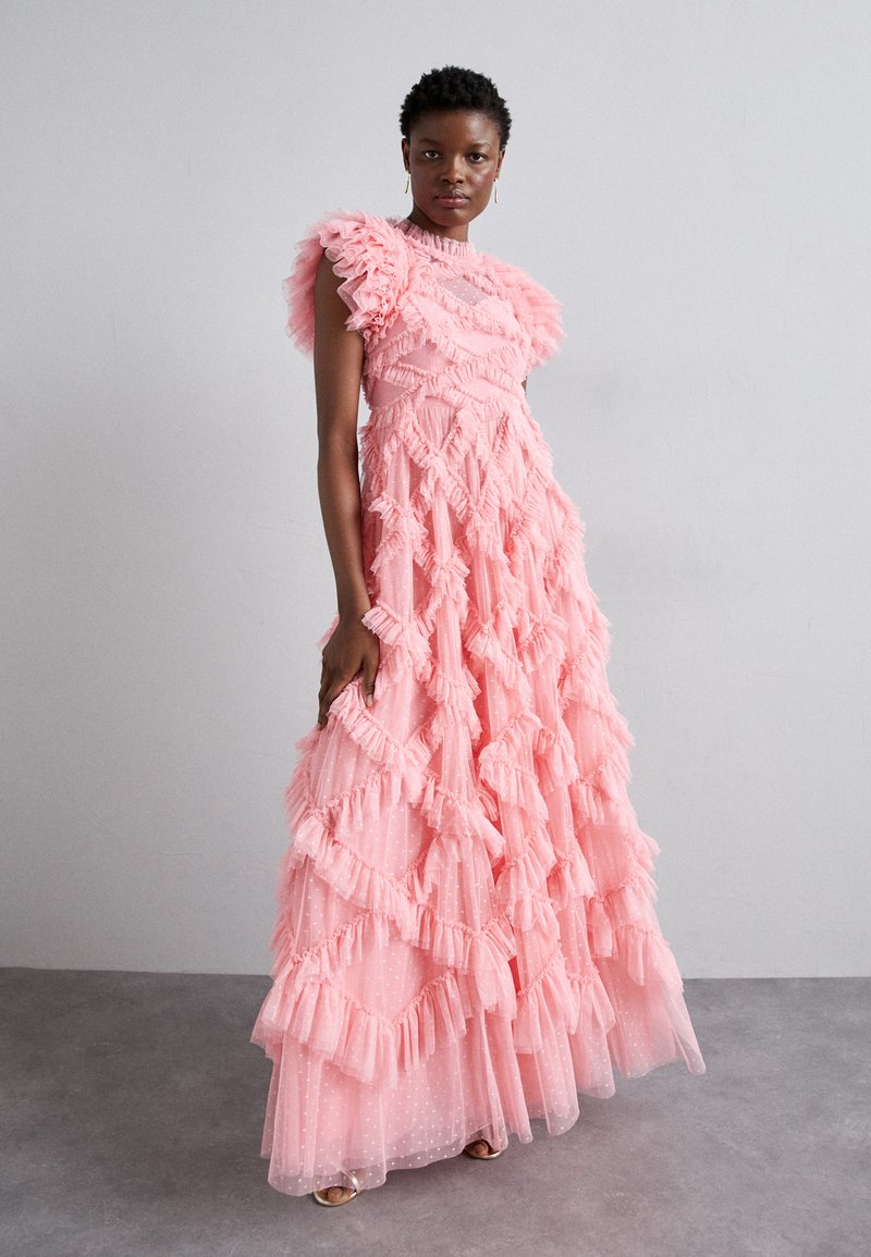 ruffles dress Meliodas Ruffle Mini White Perfect for bridesmaids or any formal occasion Thread Genevieve Ruffle Champagne Ruffle
