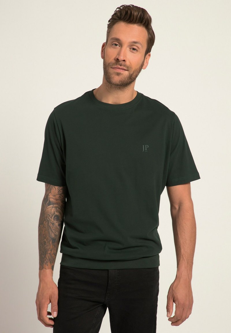 JP1880 BUIK - SPECIALE SNIT KORTE MOUWEN - Jednoduché tričko - dark green