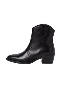 Bottines de cowboy / motard - black leather