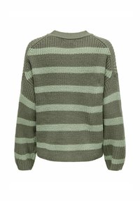 JDY JDYJUSTY STRIPE  - Strickpullover - grün