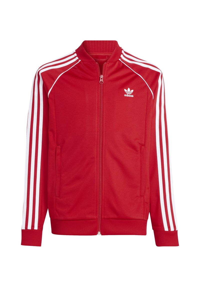 adidas Originals Sweater met rits rood adidas Originals Sweater met rits rood