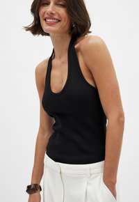 HALTERNECK  - Top - black