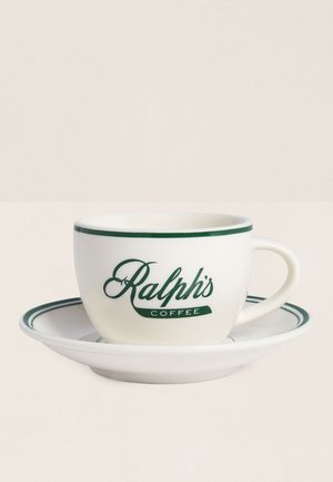 RALPH’S COFFEE ESPRESSO CUP & SAUCER UNISEX - Service - green/white