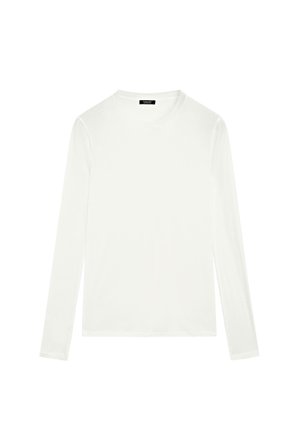 Massimo Dutti WITH NECKLINE DETAIL - Longsleeve - white