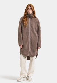 Didriksons JILL LONG FULL-ZIP - Fleecejacka - bark