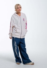 Ed Hardy LOVE WRAPPED RELAXED THRU  - Felpa con zip - pink