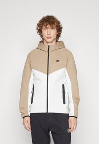 Nike Sportswear TECH FLEECE - Jaka ar rāvējslēdzēju - summit white/khaki/black