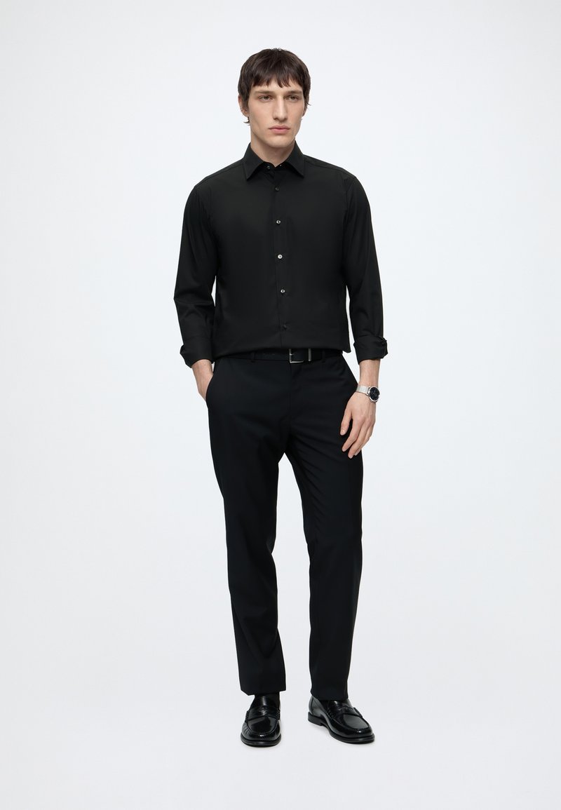 black dress pants grey shirt BOSS JOE KENT - Meet the Twillory Performance Princess Girl Dress overload mesh bodycon corset color:BLACK