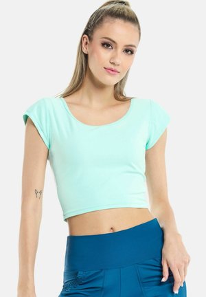 FUNCTIONAL LIGHT AND SOFT CROPPED KURZARM - T-shirt till träning - delicate mint