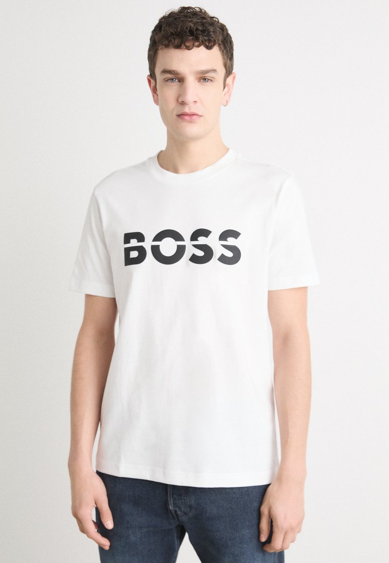 BOSS TEE - Apdrukāts T-krekls - white