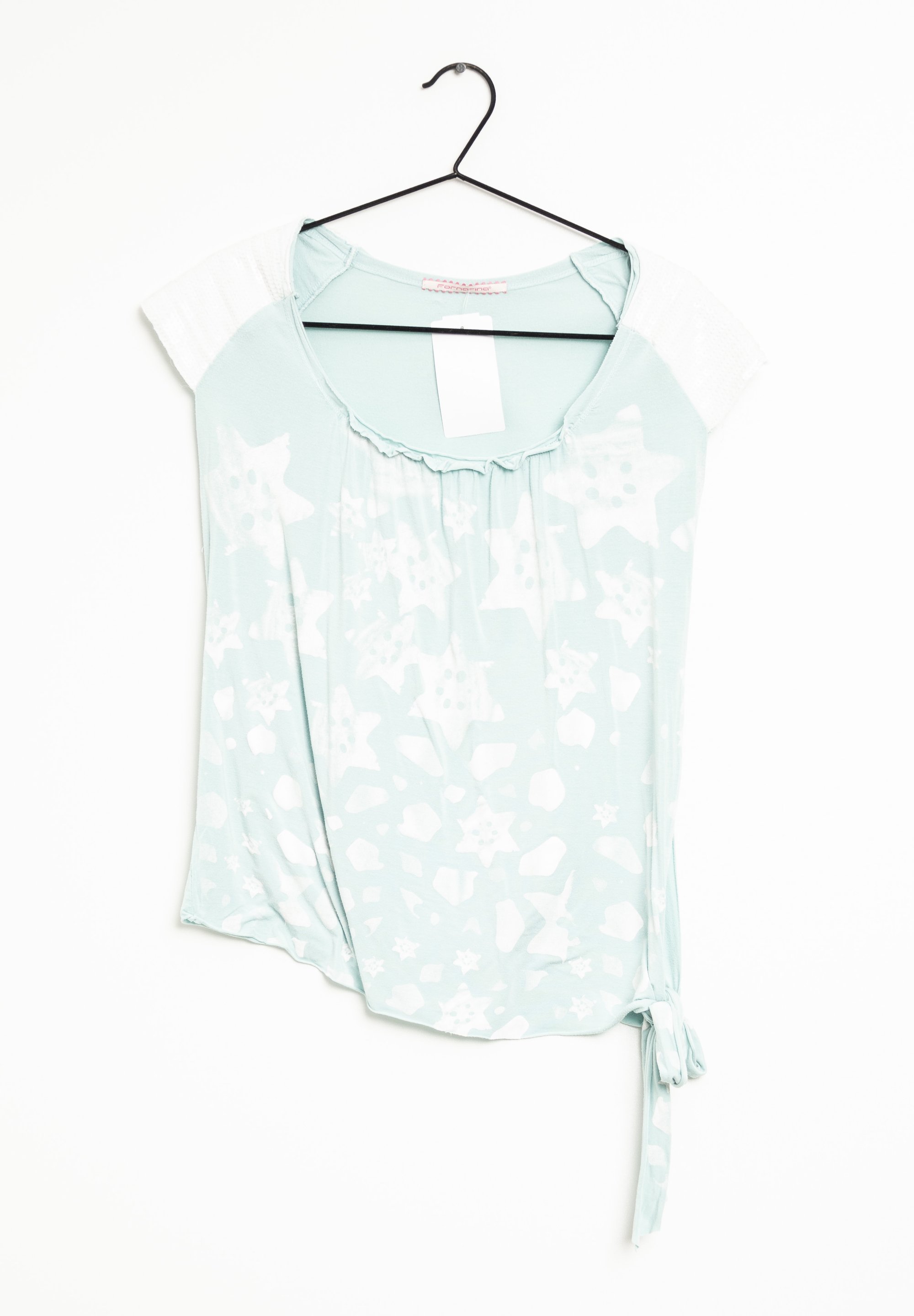 Fornarina Print T-shirt blue (Pre-owned)