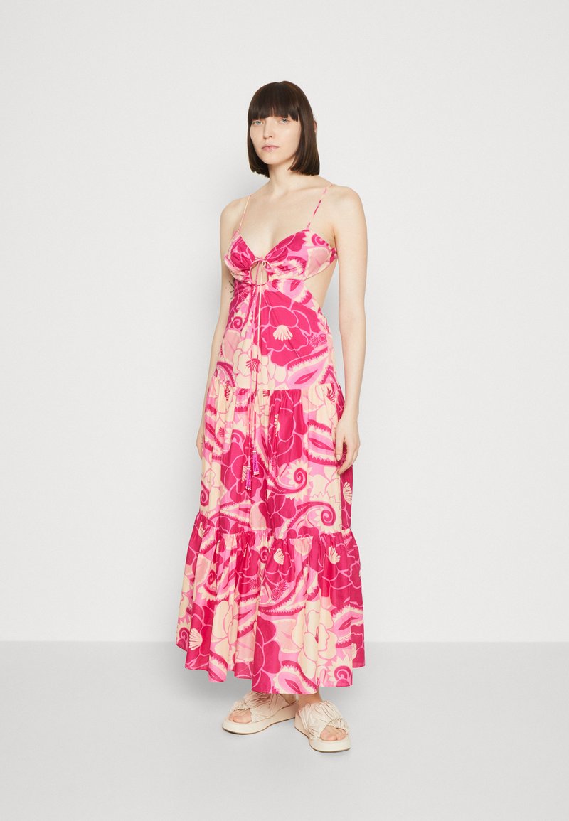 Farm Rio TROPICAL GROOVE DRESS Maxi dress pink/multicoloured