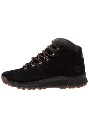 Schnürstiefelette - black