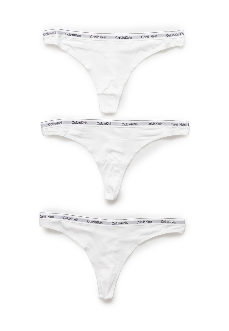 Calvin Klein - 3 PACK - String - white, Agrandir