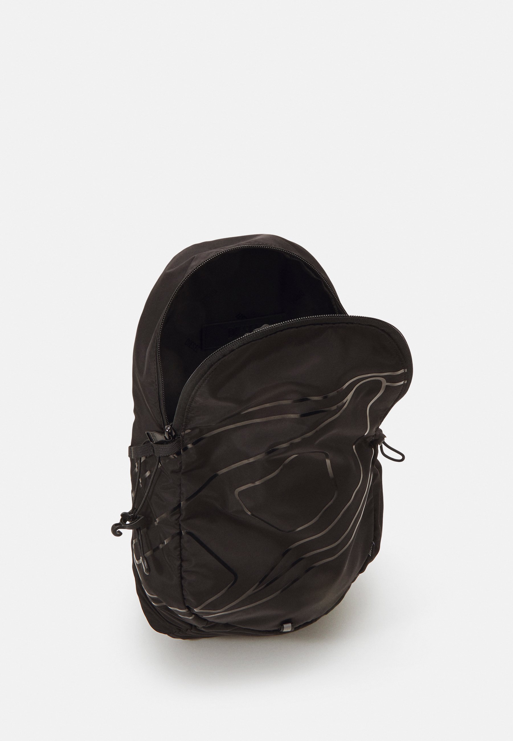 Diesel DRAPE SLING BAG - Rucksack - black - Zalando
