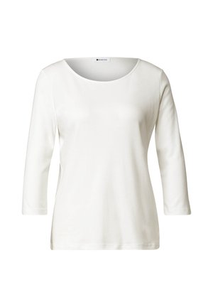Street One, 3/4-SLEEVE SHIRT WITH BOAT NECK - T-shirt à manches longues - off white