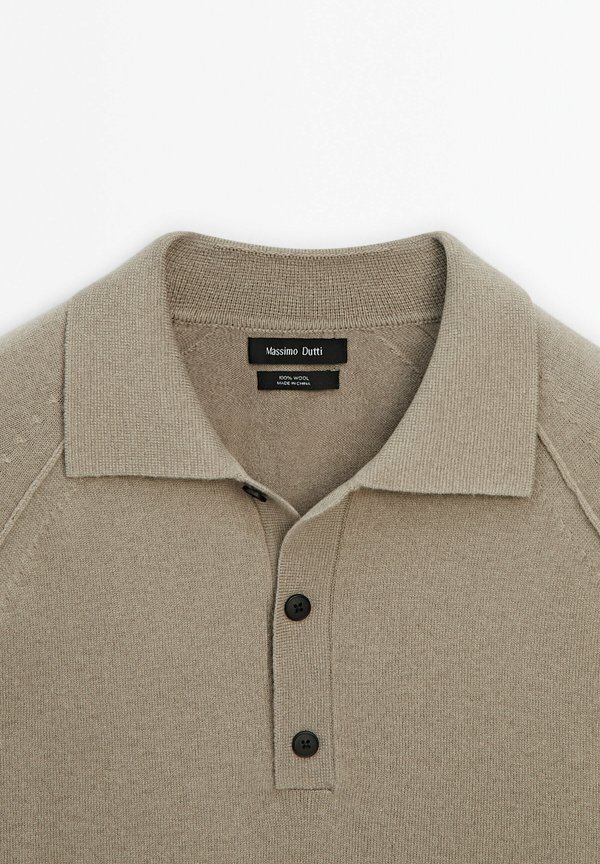 WITH COLLAR  - Long sleeved top - beige3