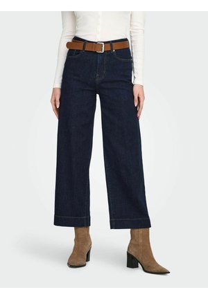ONLREGINA HOHE TAILLE VERKÜRZT  - Jean droit - dark blue denim