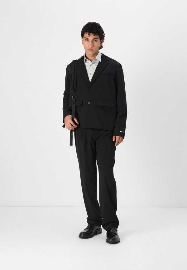 MIXED MATERIAL BLAZER - Blazer jacket3