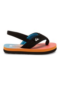 Quiksilver MOLOKAI LAYBACK  - Sandales tongs - black orange blue
