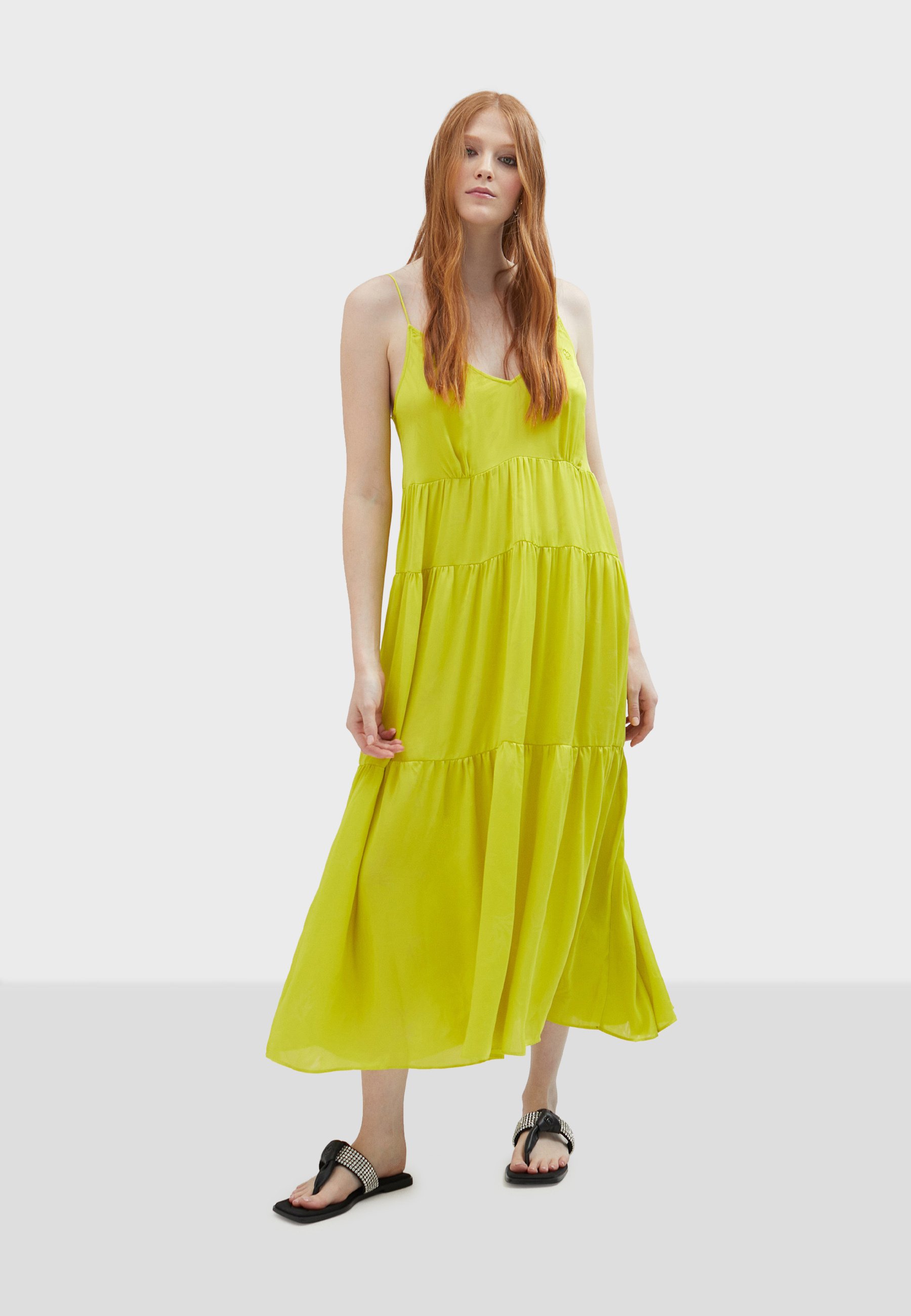 knee length dresses for ladies Sonia Yellow Maxi Dress - US 14 main image 1